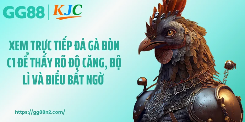 Xem trực tiếp đá gà đòn C1 để thấy rõ độ căng, độ lì và điều bất ngờ 